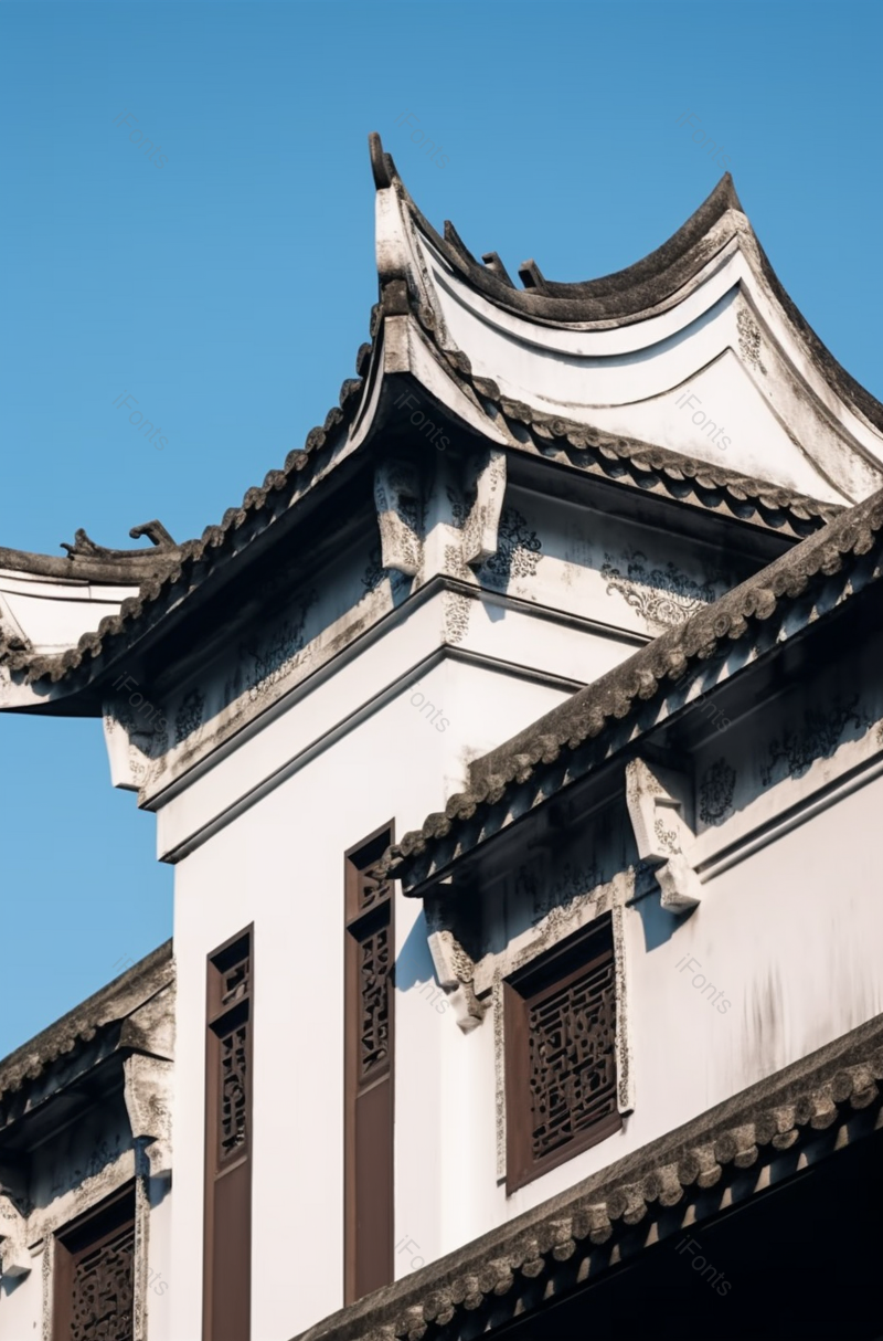 古老的白墙黑瓦马头墙建筑背景,高清,摄影图,摄影图片,图片大全,摄影图免费下载